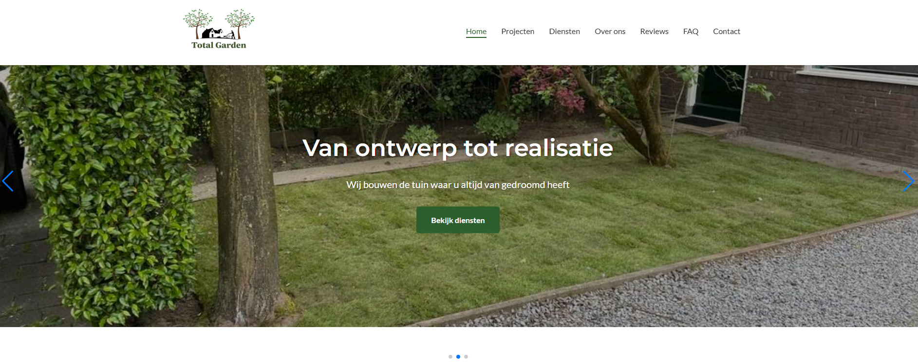 Hoveniers website + CMS