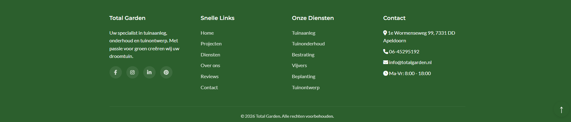 Hoveniers website + CMS - Foto 5